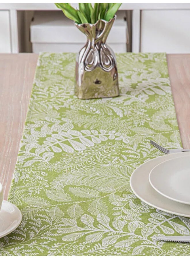FridayIn Printed Striped Table Runner with Cotton linen tassels Suitable for Coffee Tables Shoe Cabinets - Image 5