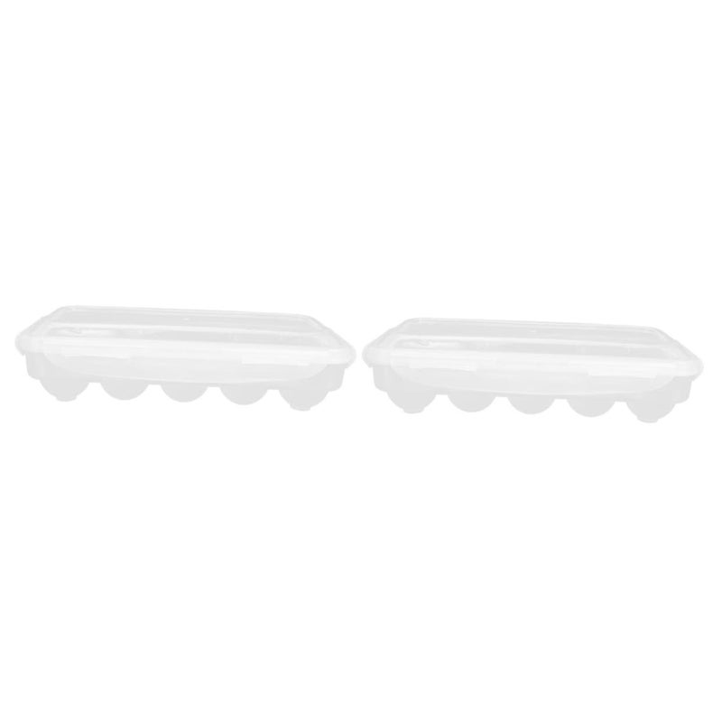 Egg Organizer Box Storage Carrier Airtight Fridge Egg Holder 2 Pieces - Image 2