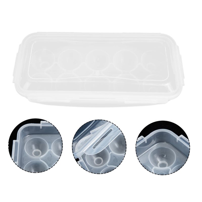 Egg Organizer Box Storage Carrier Airtight Fridge Egg Holder 2 Pieces - Image 4