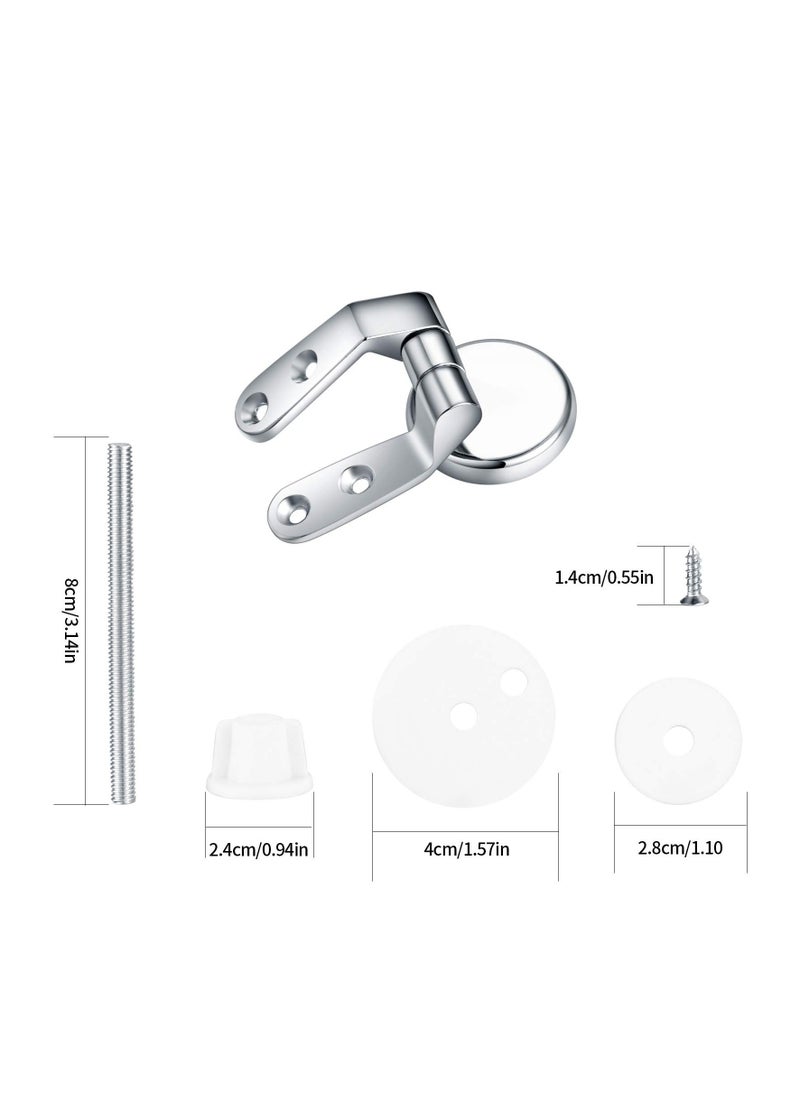 Toilet Seat Hinges Replacement, Chrome Finished Toilet Seat Hinge Fixings, Toilet Seat Hardware for Installing Fixed Toilet Seat Parts -Zinc Alloy Material (2 Pcs) - pzsku/Z8A0F2C9C03CAF203C683Z/45/_/1716942957/0288ad73-ed53-4016-a326-caf53f351fdf