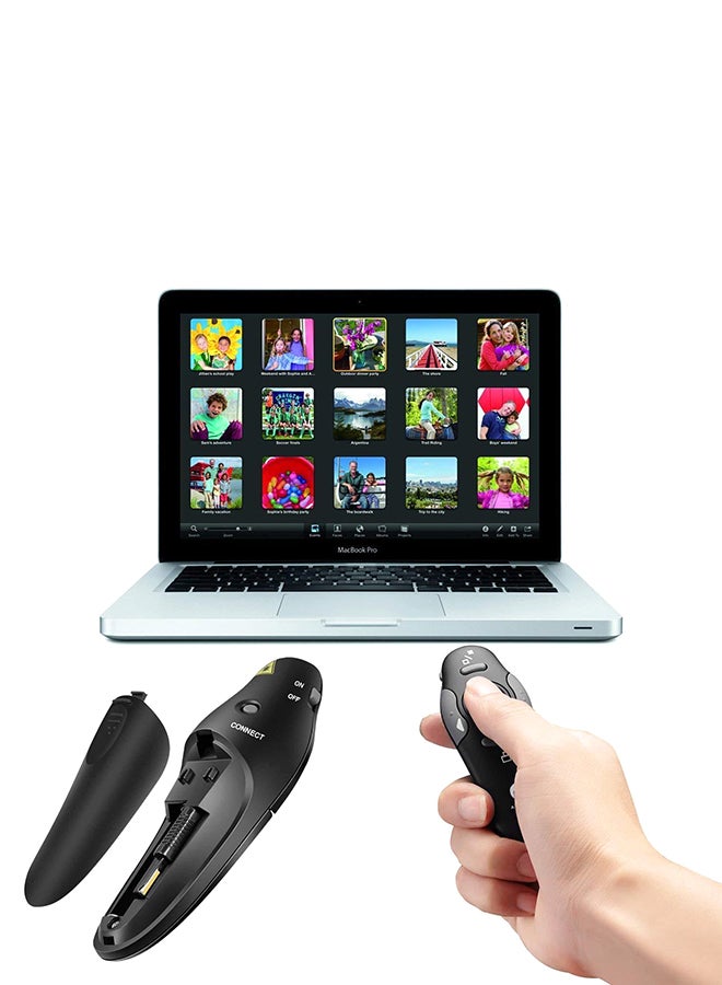 مؤشر ليزر تحكم لاسلكي 2.4 غيغا هيرتز أسود/ رمادي - Image 5