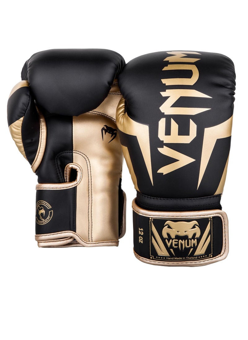 VENUM VENUM ELITE BOXING GLOVES BLACK-GOLD  - Image 1