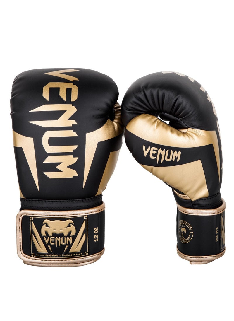 VENUM VENUM ELITE BOXING GLOVES BLACK-GOLD  - Image 3