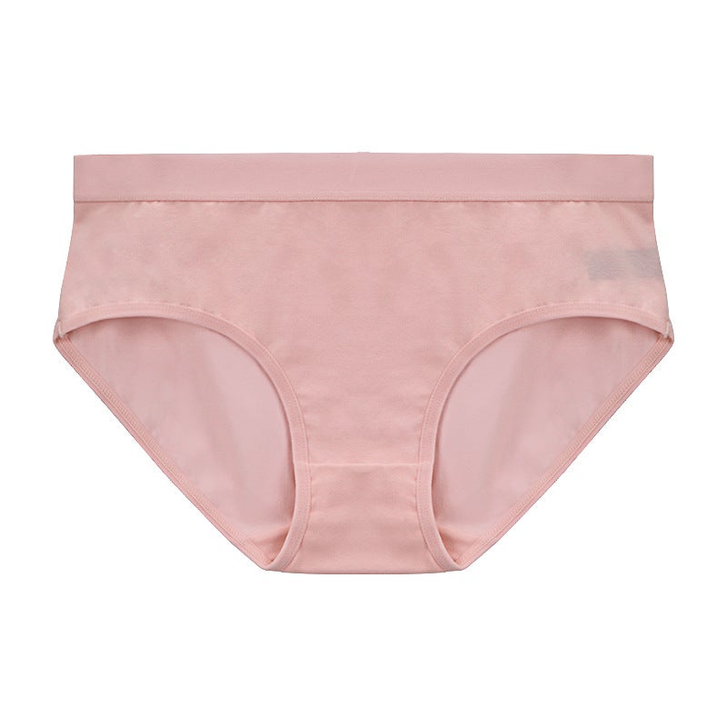 Underwear womens 50 cotton underwear womens briefs girls breathable seamless waist antibacterial pure cotton women Shrimp Red