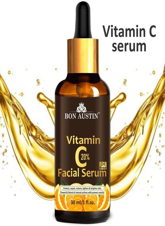 Bon Austin Vitamin C20% Serum for Lighting & Brightening Skin 30ml & 1 Pc Apple Shape Red Lipstick - Combo Pack - Image 3