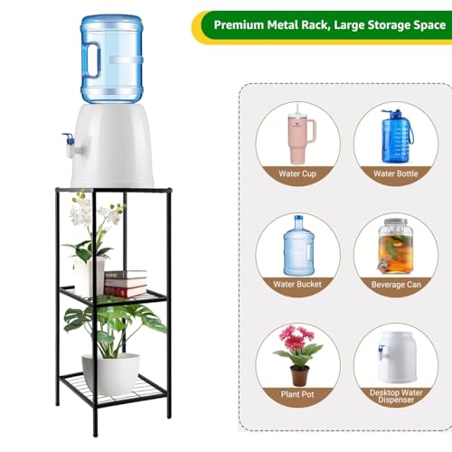ecofynd 3 Tier Water Dispenser Stand, Heavy Duty Water Cooler Storage Rack, 20 Litre Metal Bottle Holder for Home & Kitchen, Office, School, Hospitals, Restaurants(BS-PS037) - Image 5