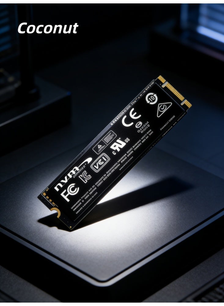Coconut 2TB capacity, 1024MB/ s SSD, M.2 interface, NGFF 2280 standard, internal solid-state drive, suitable for gaming, data storage, graphic design, desktop computers and laptops, compatible with portable hard drive enclosures (built-in NGFF interface) - Image 3