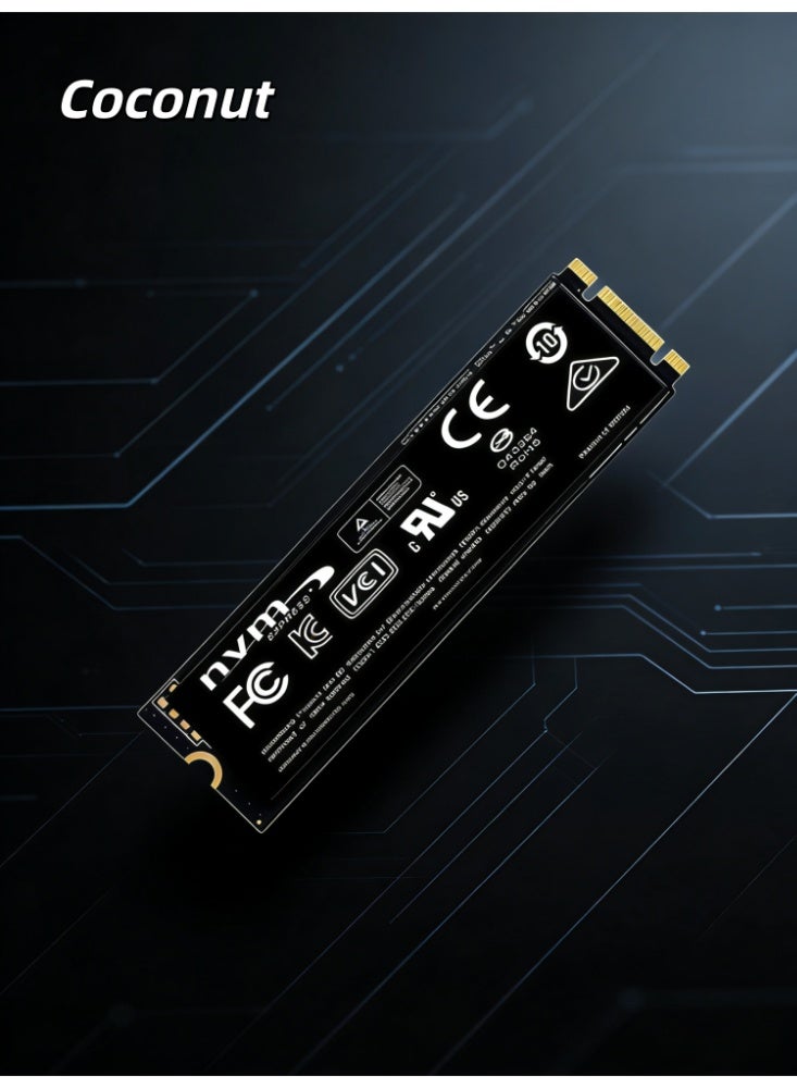Coconut 2TB capacity, 1024MB/ s SSD, M.2 interface, NGFF 2280 standard, internal solid-state drive, suitable for gaming, data storage, graphic design, desktop computers and laptops, compatible with portable hard drive enclosures (built-in NGFF interface) - Image 4