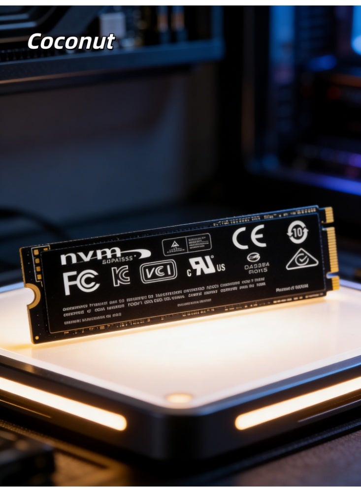 Coconut 2TB capacity, 1024MB/ s SSD, M.2 interface, NGFF 2280 standard, internal solid-state drive, suitable for gaming, data storage, graphic design, desktop computers and laptops, compatible with portable hard drive enclosures (built-in NGFF interface) - Image 5