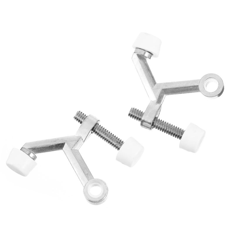 2pcs Zinc Alloy Door Stopper with Integrated Design Compact Door Buffer Lightweight - Image 2