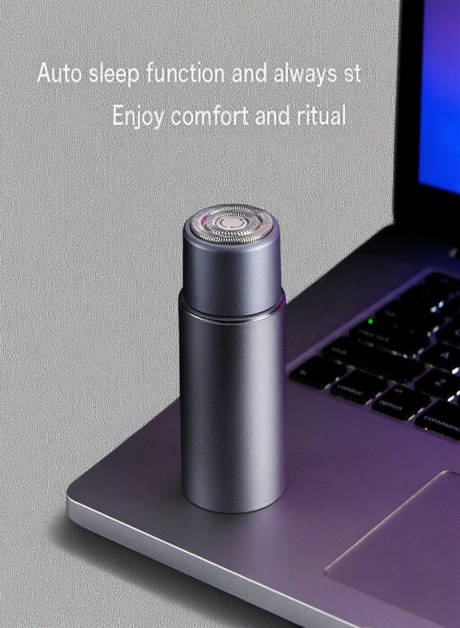 ShowSee Smart Sensor Shaver Portable Grey,Smart Sensing/Skin Sensor Switch/Integrated Without Buttons/Magnetic Protective Cover/Fully Automatic Shaving/Auto Sleep/Elastic Floating//IPX7 - Image 4