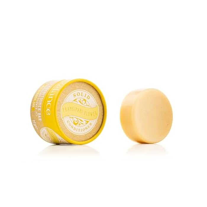 Relance Relevance Natural Solid Hair Conditioner Bar with Frangipani Flower, Sulfate-Free, Provitamin B5, 65g - Image 2