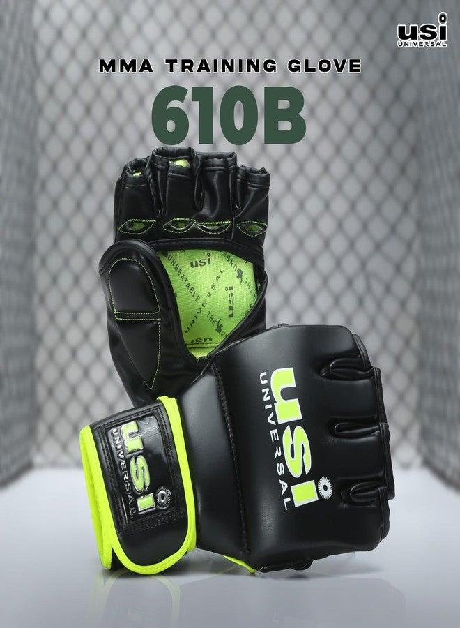 USI UNIVERSAL MMA Gloves | 610B PU Training Gloves | MMA Gear for Men & Women (Size L/XL) - Image 3