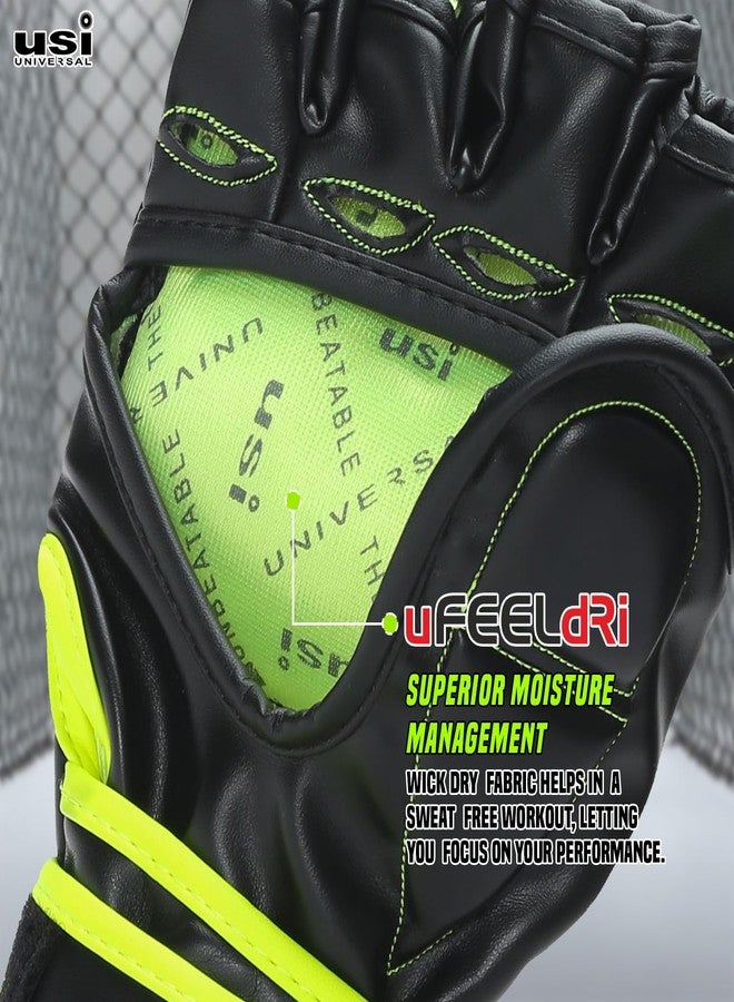USI UNIVERSAL MMA Gloves | 610B PU Training Gloves | MMA Gear for Men & Women (Size L/XL) - Image 5