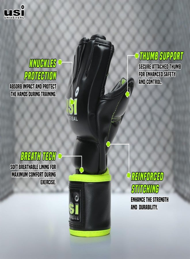 USI UNIVERSAL MMA Gloves | 610B PU Training Gloves | MMA Gear for Men & Women (Size L/XL) - Image 4