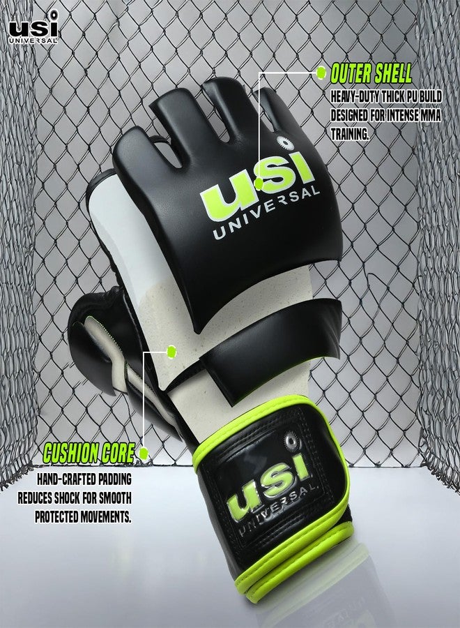 USI UNIVERSAL MMA Gloves | 610B PU Training Gloves | MMA Gear for Men & Women (Size L/XL) - Image 2