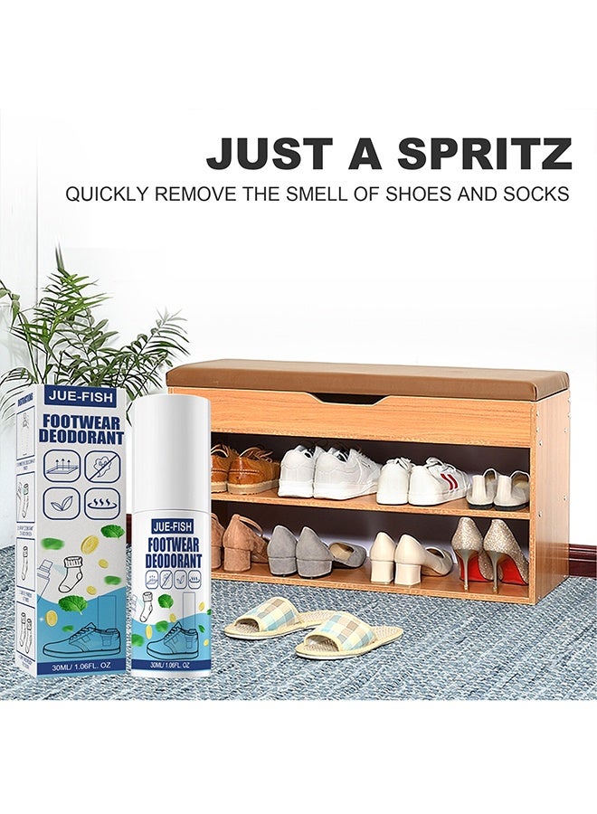 جوي فيش مزيل العرق للأحذية - رذاذ مزيل الروائح الكريهة لخزانة الأحذية - مزيل الروائح الكريهة للأحذية والجوارب - يزيل بسرعة الروائح الكريهة من الأحذية والجوارب والأقدام المتعرقة ، مما يحافظ عليها طازجة لفترة طويلة - Image 3