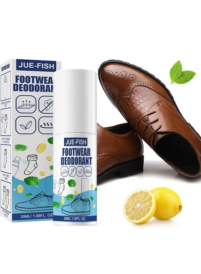 جوي فيش مزيل العرق للأحذية - رذاذ مزيل الروائح الكريهة لخزانة الأحذية - مزيل الروائح الكريهة للأحذية والجوارب - يزيل بسرعة الروائح الكريهة من الأحذية والجوارب والأقدام المتعرقة ، مما يحافظ عليها طازجة لفترة طويلة - Image 1
