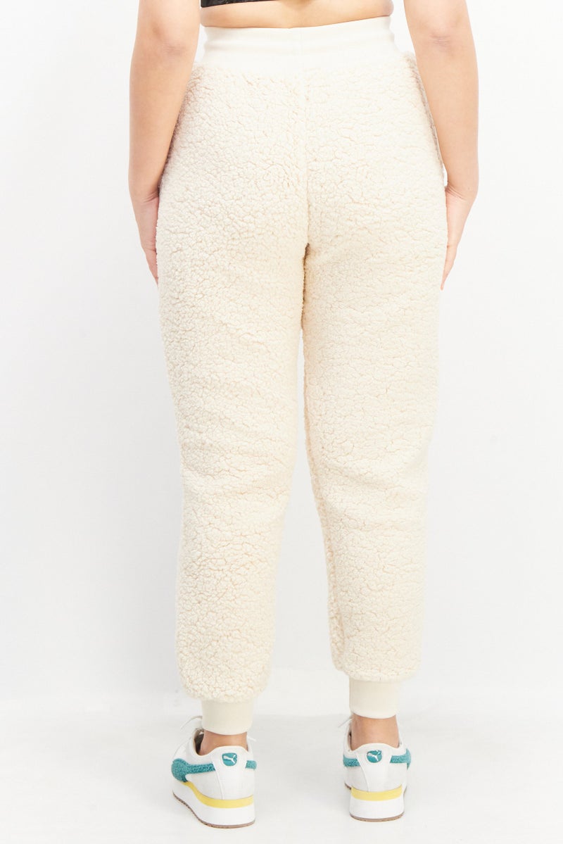 FILA سروال شيربا رياضي للنساء، كريمي - Image 1