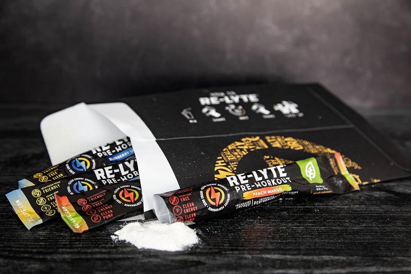 Redmond ReLyte PreWorkout Drink Mix Sampler Pack 4 Sticks - Image 2