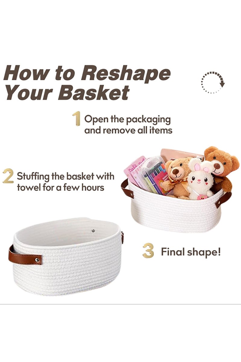 Gift Basket with Gift Bags and Ribbons, Durable Empty Basket for Gifts, with Handles, DIY Gift Set, for Birthday/Baby Shower Gifts, 12 X 8 X 5 Inchv - Image 4