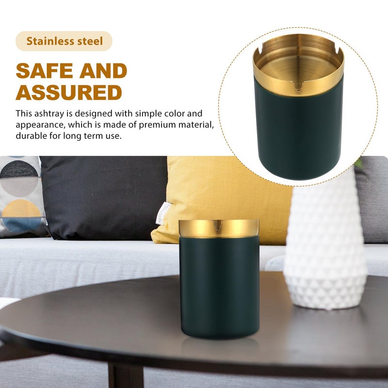 Stainless Steel Smokeless Ashtray Compact Container for Home Office Restaurant Use - Image 5