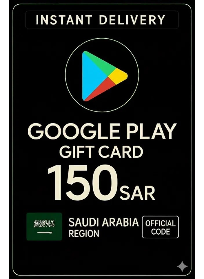 Google Play KSA SAR 150 Gift Card