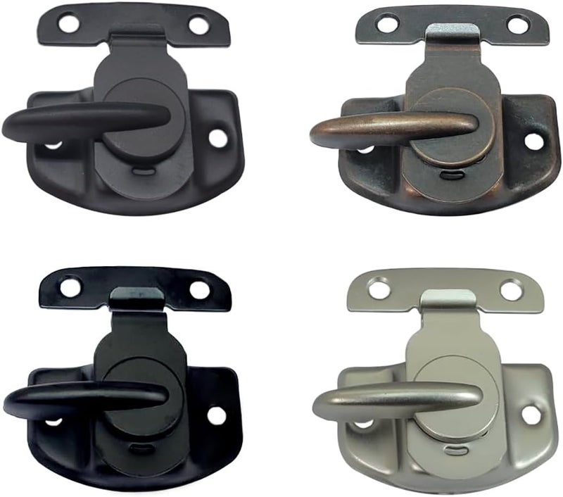 QCAA Cam-Action Windows Sash Lock & Keeper, Antique Copper, 4 Pack, Made in Taiwan - Image 2