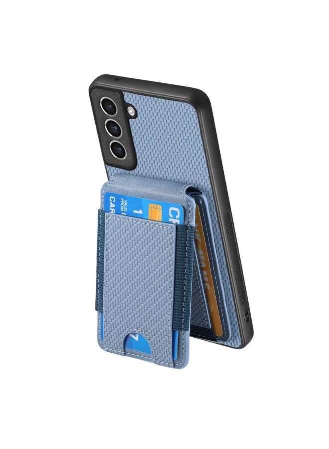 اس-توب جراب لهاتف Samsung Galaxy S23 FE 5G مصنوع من ألياف الكربون مع حامل محفظة عمودي - Image 3