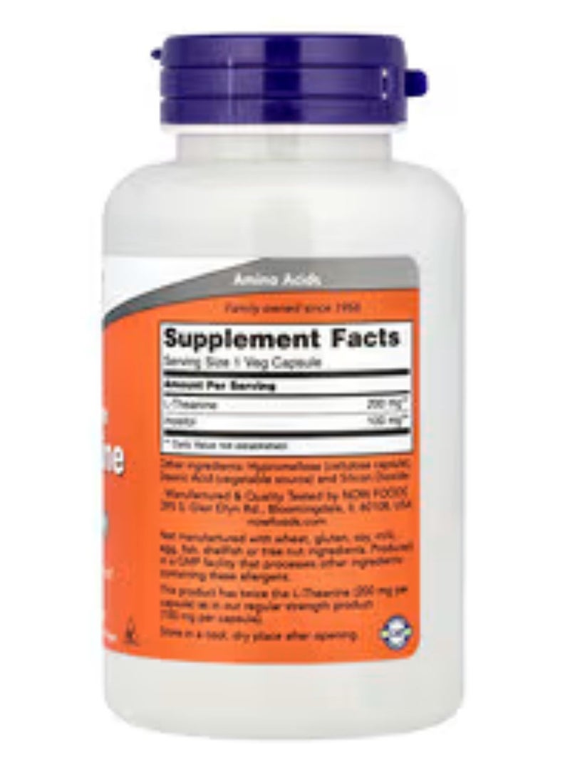 now Double Strength L-Theanine - 120 Veg Capsules - Image 2