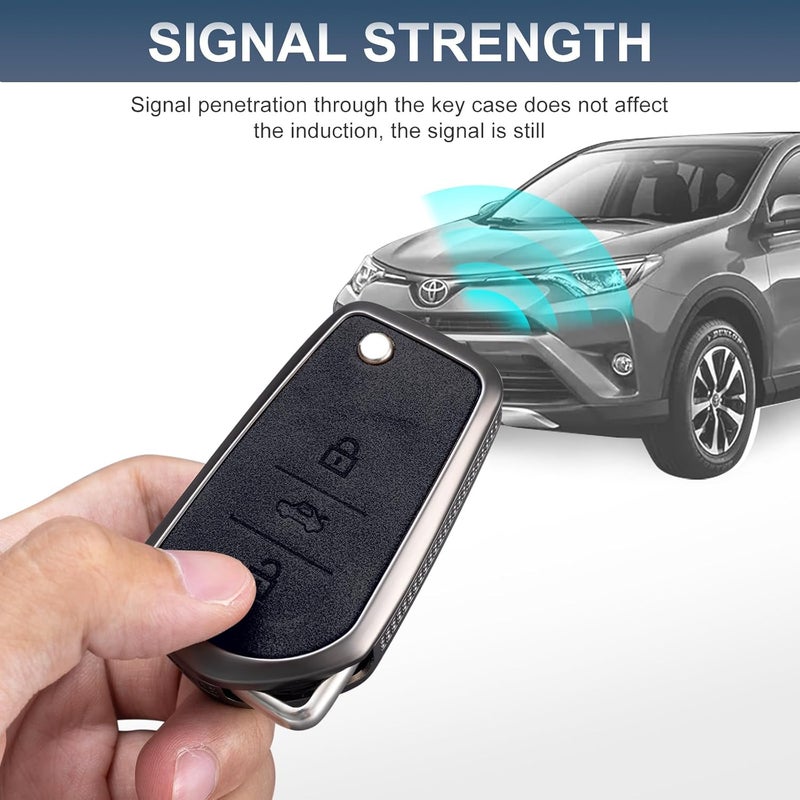YO&YOYE Toyota Key Fob Cover with Keychain - Image 5