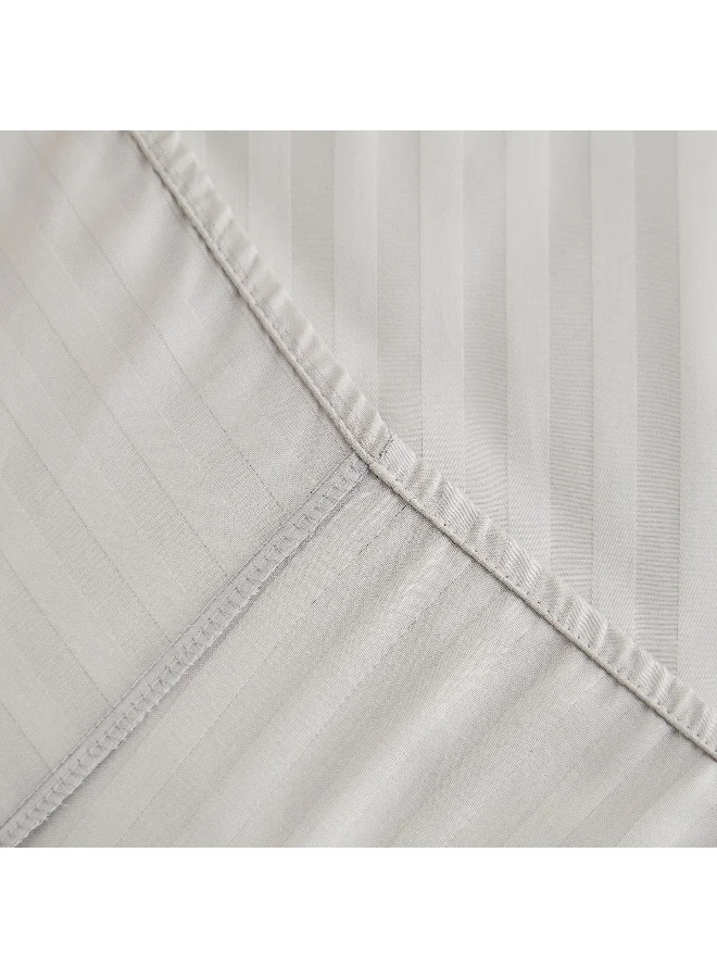 Home Box  Hamilton Satin Stripe Queen Fitted Sheet - 150x200+36 cm  | Best Price UAE