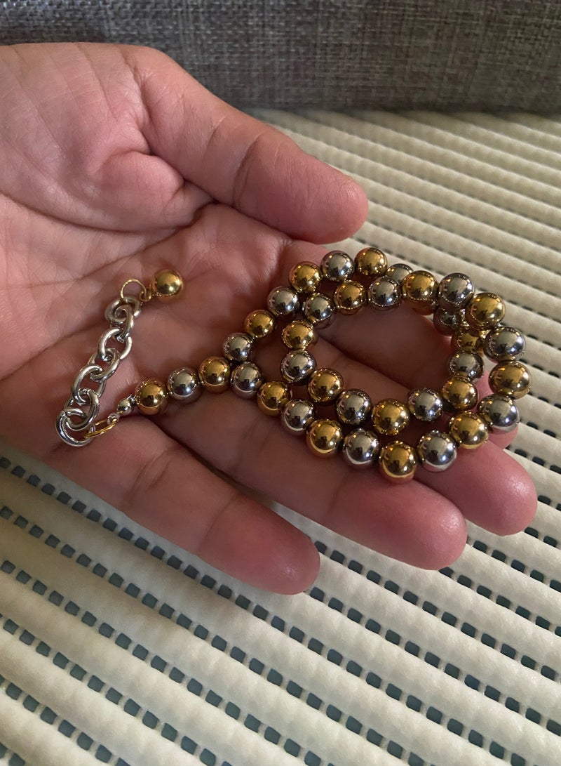 High Quality Stainless Steel Prayer Beads For Men 35 Beads Size 8mm - Image 1