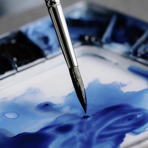 da Vinci Brushes 4250DV Watercolor Brush Set, Quill Size 2, Slant Size 10, Oval Size 12, Black 3 Each - Image 5