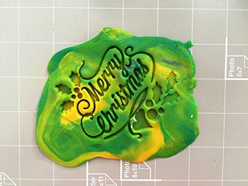 Arbi Design Merry Christmas Fondant Embosser, Stamp, Cookie Cutter - Image 2