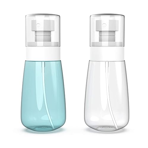 Relanor Pack 2 Small Spray Bottle Travel Size 2Oz/60Ml - Fine Mist Mini Empty Spray Bottles - Leak Proof - For Toners  Face & Hair Mist - Image 2