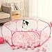 Heopeis Kids Ball Pit Large Pop Up Toddler Ball Pits 47inches Play Tent for Toddlers Girls Boys for IndoorOutdoor Play Tent with Carry Tote Balls Not Included Pink - Image 4