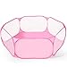 Heopeis Kids Ball Pit Large Pop Up Toddler Ball Pits 47inches Play Tent for Toddlers Girls Boys for IndoorOutdoor Play Tent with Carry Tote Balls Not Included Pink - Image 2
