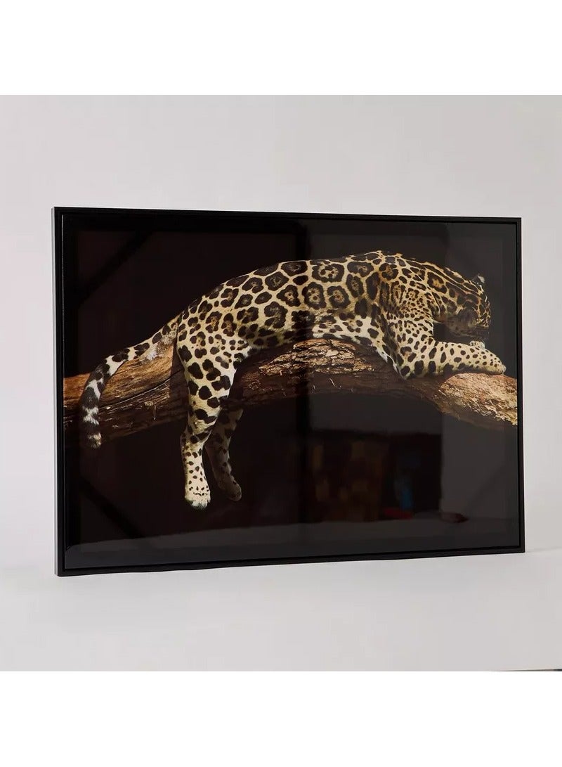 Home Box Ersel Leopard Framed Picture - 50x70x2.5 cm - Image 1