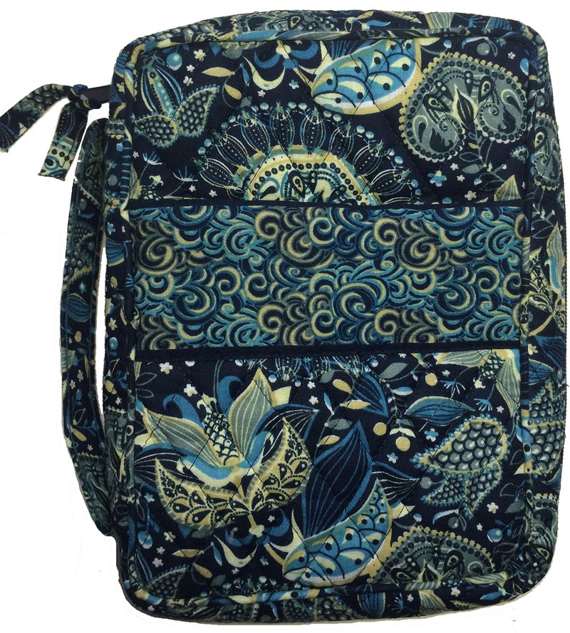 DIWI Quilted Bible Cover Extra Large Sizes 11.25 X 8.25 X 2.75 Inches Good Book Case (XL, C1 Royal Blue)