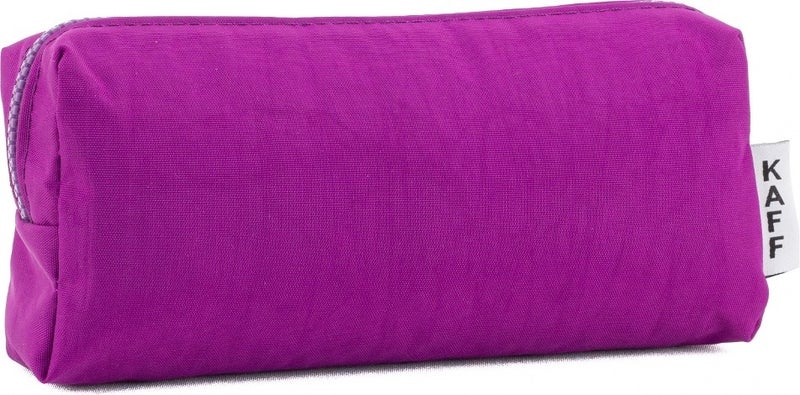 Kaff Fuchsia Crinkle Fabric Single Compartment Washable Pencil Case  - Image 3