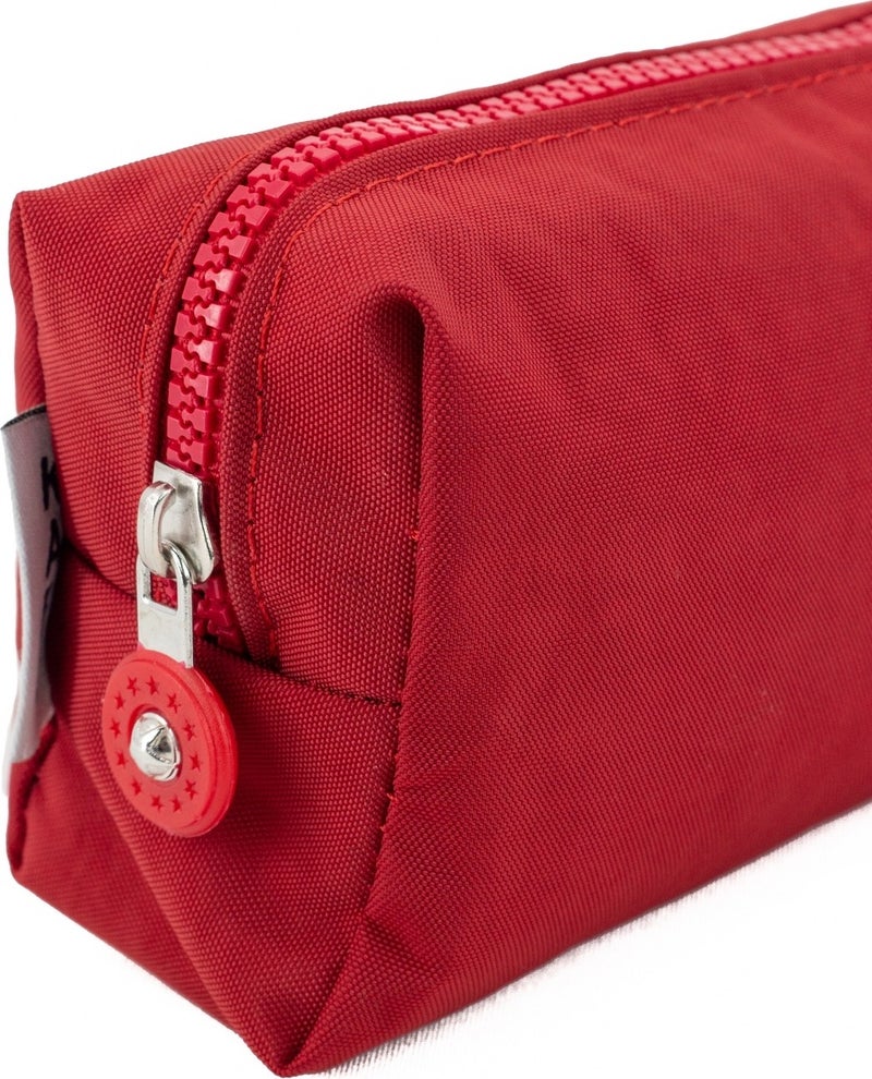 Kaff Fuchsia Crinkle Fabric Single Compartment Washable Pencil Case  - Image 5