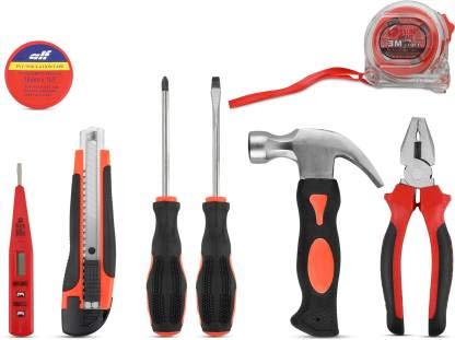 Foster 903 Screwdriver with Utilty knife, Combination Plier,Hammer Household and Professional Hand tool kit - Image 1