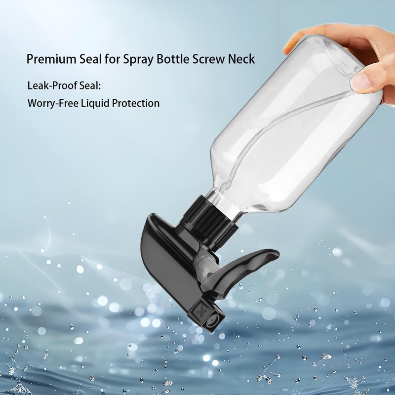 Likealot 2 Pack Leakproof Spray Bottles 300ml - Adjustable Nozzle (Mist/Jet), Refillable PET Plastic for Hair, Cleaning, Plants, Travel | BPA-Free, No-Spill Design, Salon & Home Essentials (Brown) - Image 4