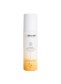 Dr. Brandt Skincare Dr Brandt Bright This Way Liquid Sun Shield  100 Mineral SPF 50 Sunscreen  Lightweight Lotion with Invisible Finish  17 fl oz 