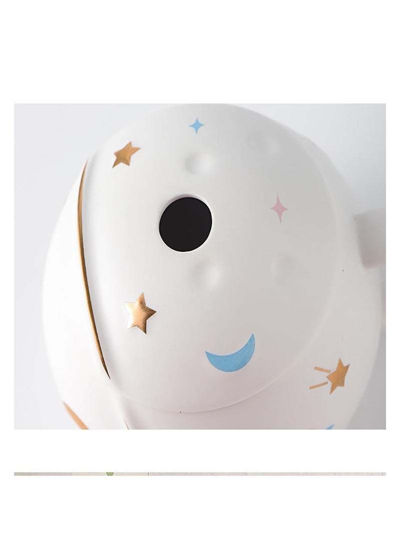 Bluejw Astronaut Cup Space Embossed Planet Mug 13.52oz Ceramic Coffee Mugs with Lid And Spoon Gift Box Cute Ceramic Coffee Mug Unique Gift Birthday For Girl Boy Women Men (White) - Image 4