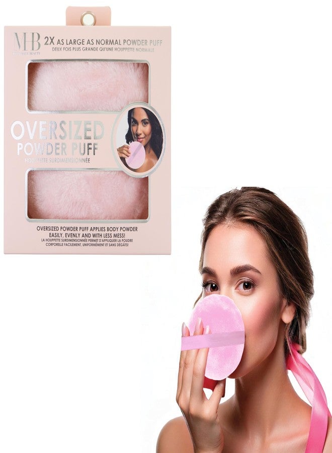 Expressions Oversized XL Velour Powder Puff - Ultra Soft Body & Face Makeup Applicator - Image 1