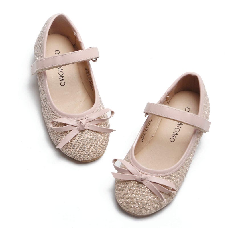 Otter MOMO Toddler/Little Girls Mary Jane Ballerina Flats Shoes Slip-on School Party Dress Pink Shoes Size 5 - Image 1