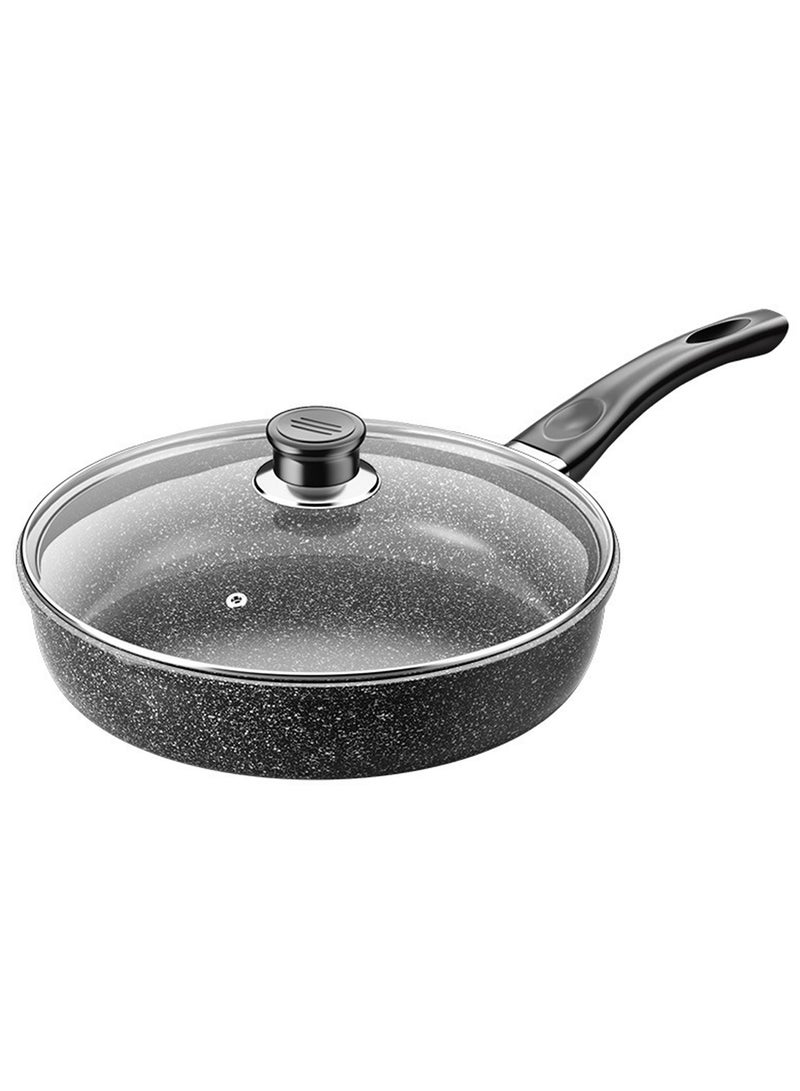 توكفا مقلاة عميقة غير لاصقة مع غطاء مقاس 28 سم/11 انش، مقلاة طهي صحية غير سامة مع مقبض مساعد متوافقة مع الحث من توكفا - Image 1