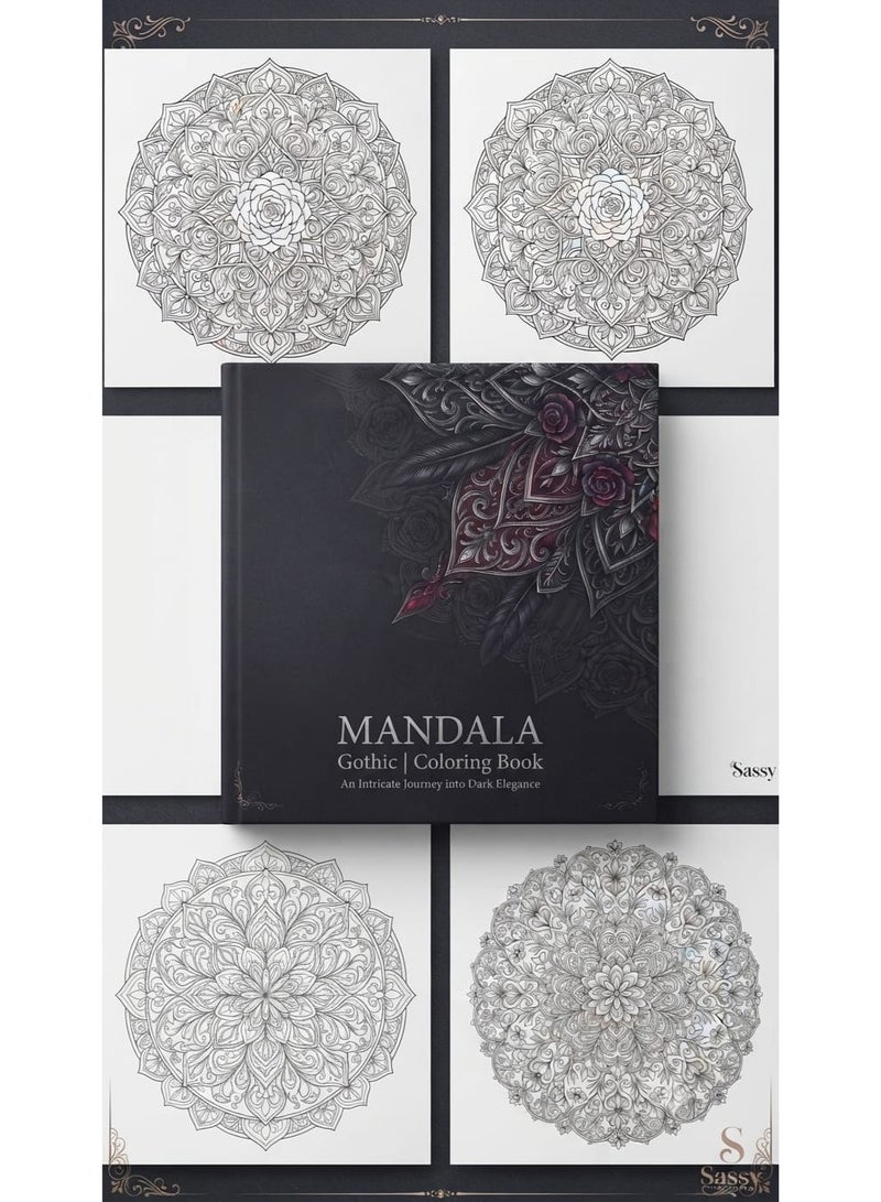 Mandala Adult Mandala Coloring Book – 24 Pages with 24 Unique Designs – Premium Detailed Mandala Art – Relaxing Coloring Book for Creativity and Focus – High Quality Thick Paper - Image 1